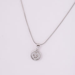 Zen Circle 925 Silver Chain Pendent