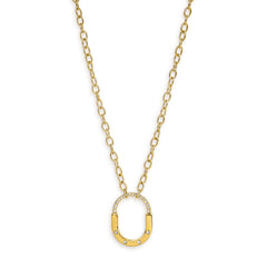Lock style chain pendent