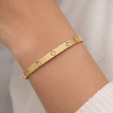 Luxe Spark Screw Gold Plated openable Bracelet / Kada