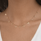 Opulence Clover Charm Necklace