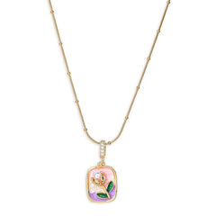 Tulip Floral Pendent Necklace