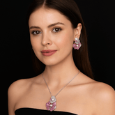 Blossom Diamond Pendent Set