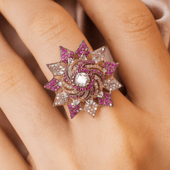 Celebrity adjustable Finger Ring