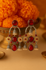 Ethnic kundan fusion earring
