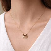 Premium Gold-Plated Geometric Charm Necklace | Contemporary Design