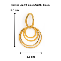 Multi-layer Geometric earring