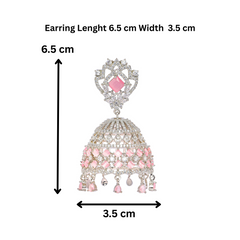 Royal Cubic Zirconia Jhumka