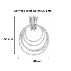 Silver Radiance Multi-Layer Earrings