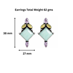 Mint & Blush Designer Earrings