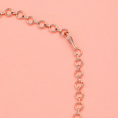 Contemporary American diamond rose gold necklace set