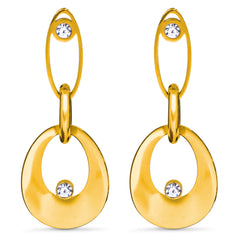 Metal geometric drop & dangle earring