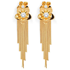 Metal tassel tango Earring