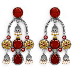 Ethnic kundan fusion earring