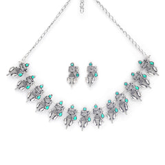Oxidized temple jewellery