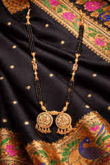 Traditional Gold Plated Long Mangalsutra Necklace for Women