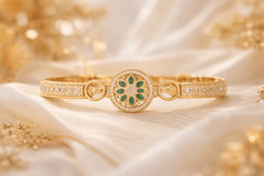 Traditional Gold-Plated Filigree Bracelet for Women