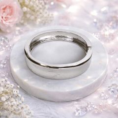 Stylish Chunky Silver-Tone Cuff Bracelet