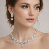 Celestia Mint Crystal Necklace Set