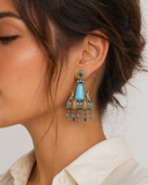 Blue Aura Dual Tone Dangles