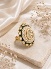 Celestia Kundan Bloom Ring