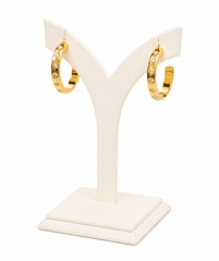 Aurelia Spark Hoop Gold Plated Earrings