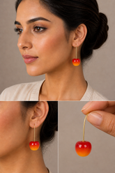 Cherry Pop Drop Earrings