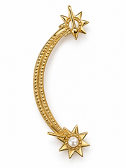 Celestial Star Crystal Ear Cuff Earrings for Women