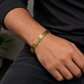 Minimalist Gold Plated Stainless Steel Kada