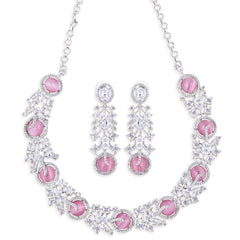 Pink Diamond Whisper necklace set
