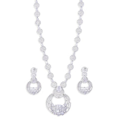 Crystal Embrace American Diamond necklace set