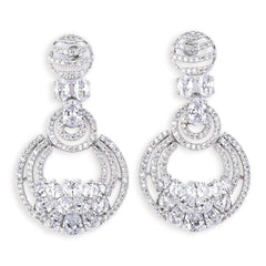 Crystal Embrace American Diamond necklace set