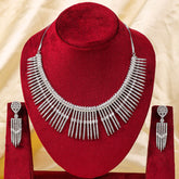 Fancy Silver plated necklace set