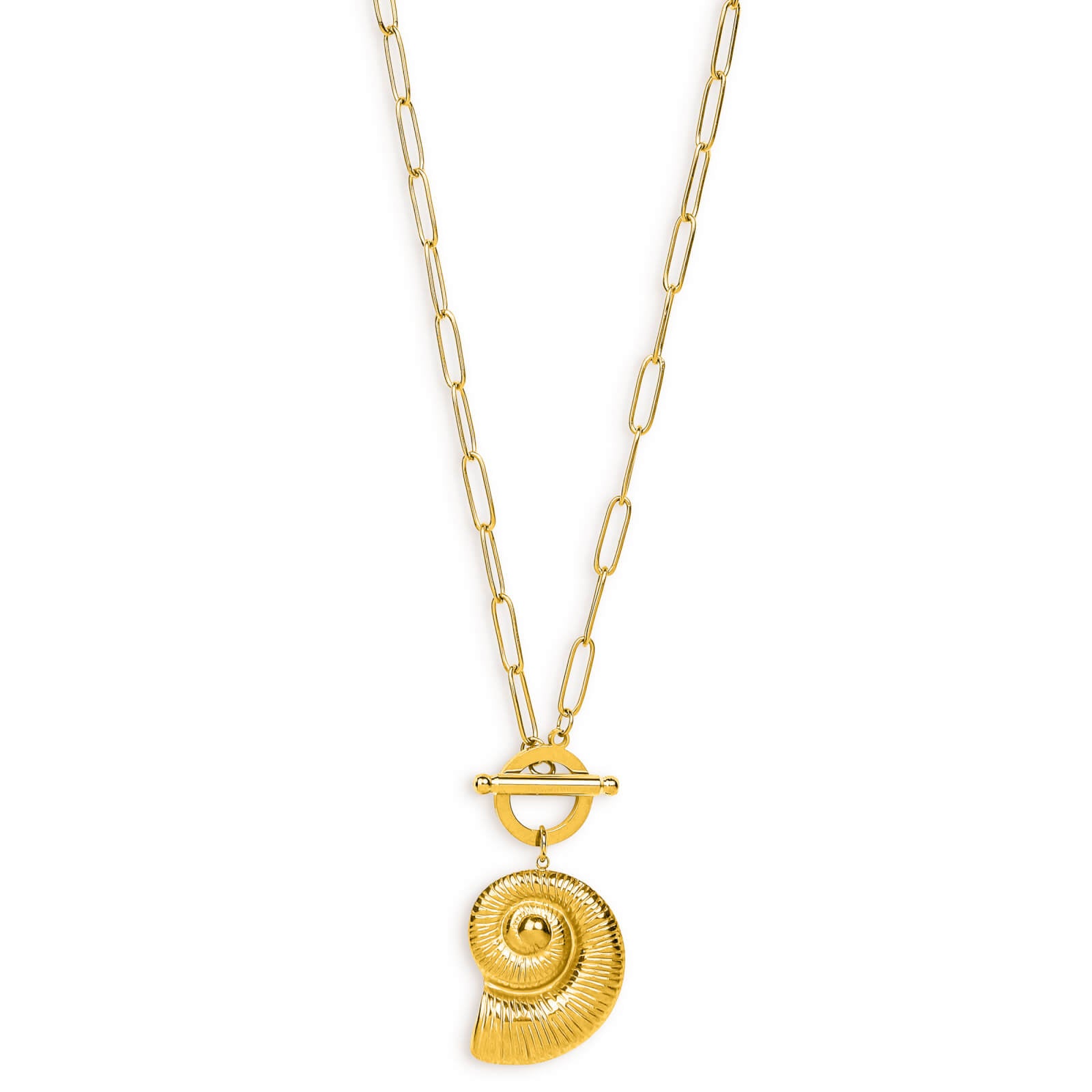 Sea shell pendent  with Chunky Chain