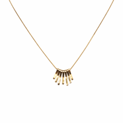 Premium Gold-Plated Geometric Charm Necklace | Contemporary Design