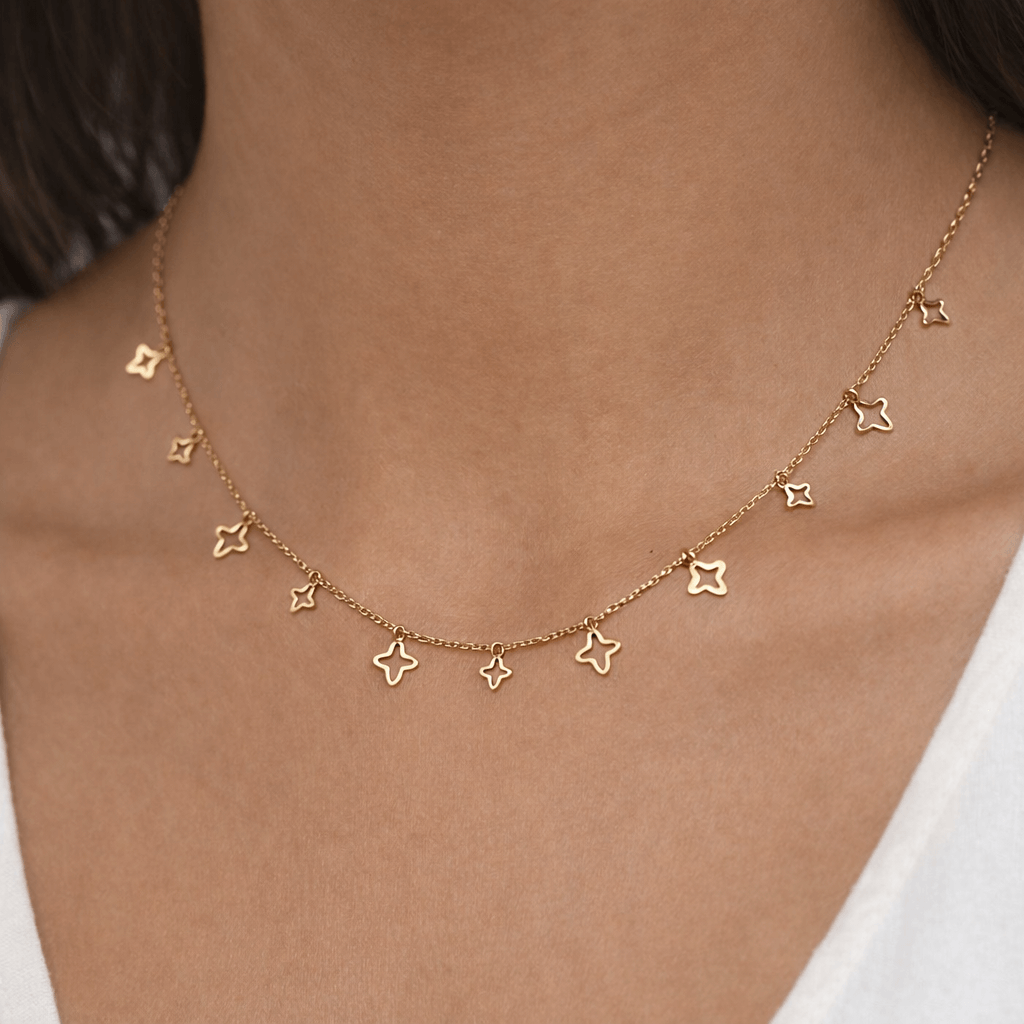 Opulence Clover Charm Necklace