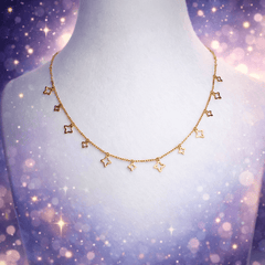 Opulence Clover Charm Necklace