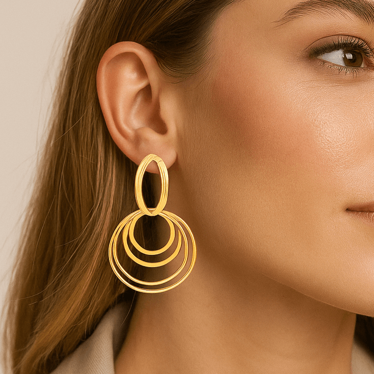 Multi-layer Geometric earring