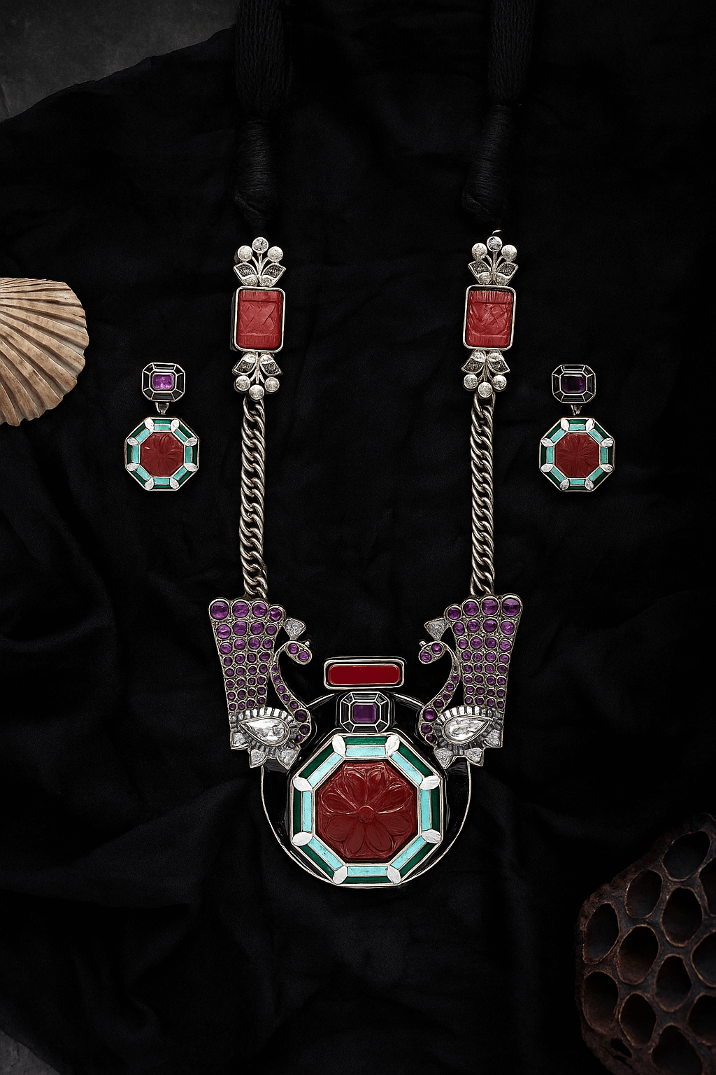 Vintage oxidized long set