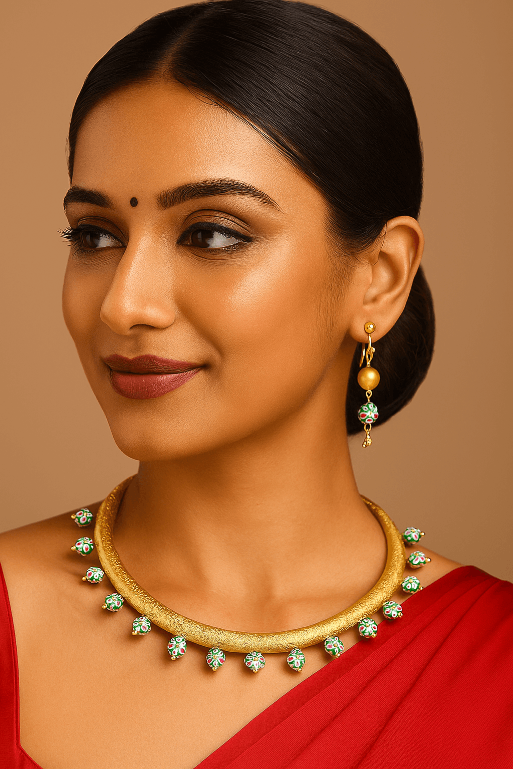 Hand crafted gold Plated Hasali