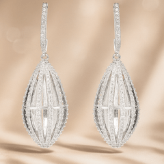 Stylish Cubic Zirconia Drop earring