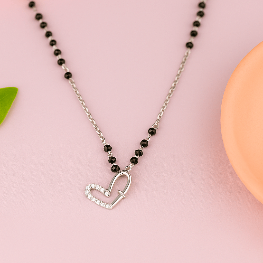 Heart Bond 925 Silver Mangalsutra