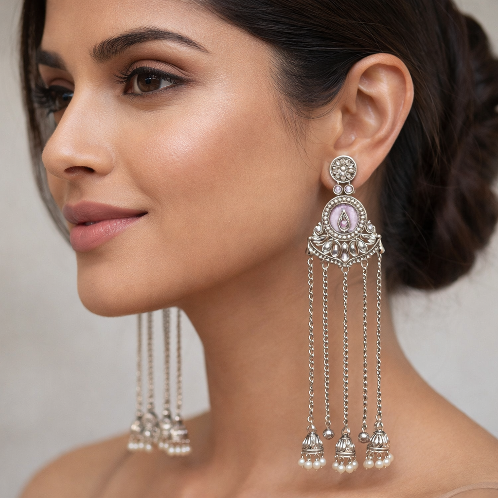 Eira Heritage Pearl Long Earrings