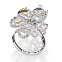 CZ with Pearl & Monalisa Stone Ring