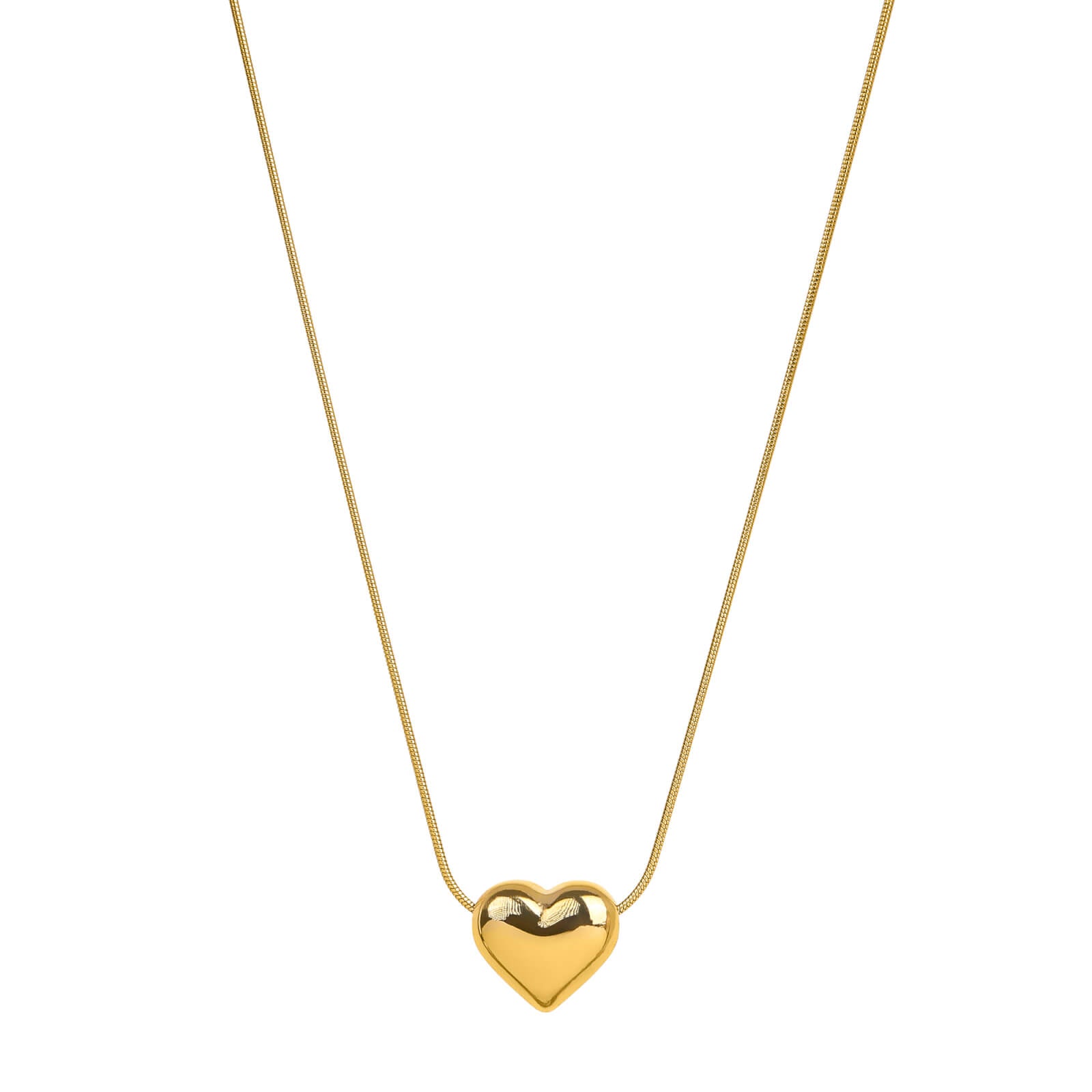Heart Pendant Gold Necklace
