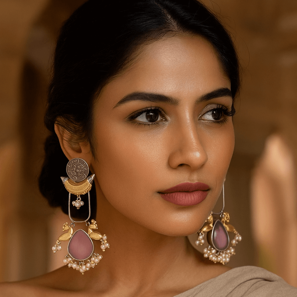 Duel toned  earring