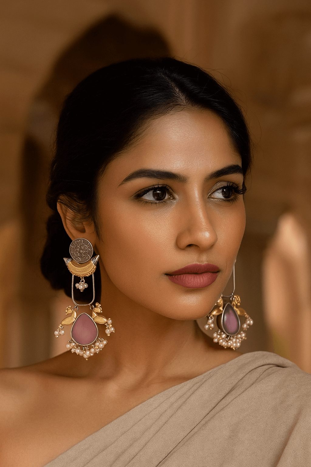 Duel toned  earring