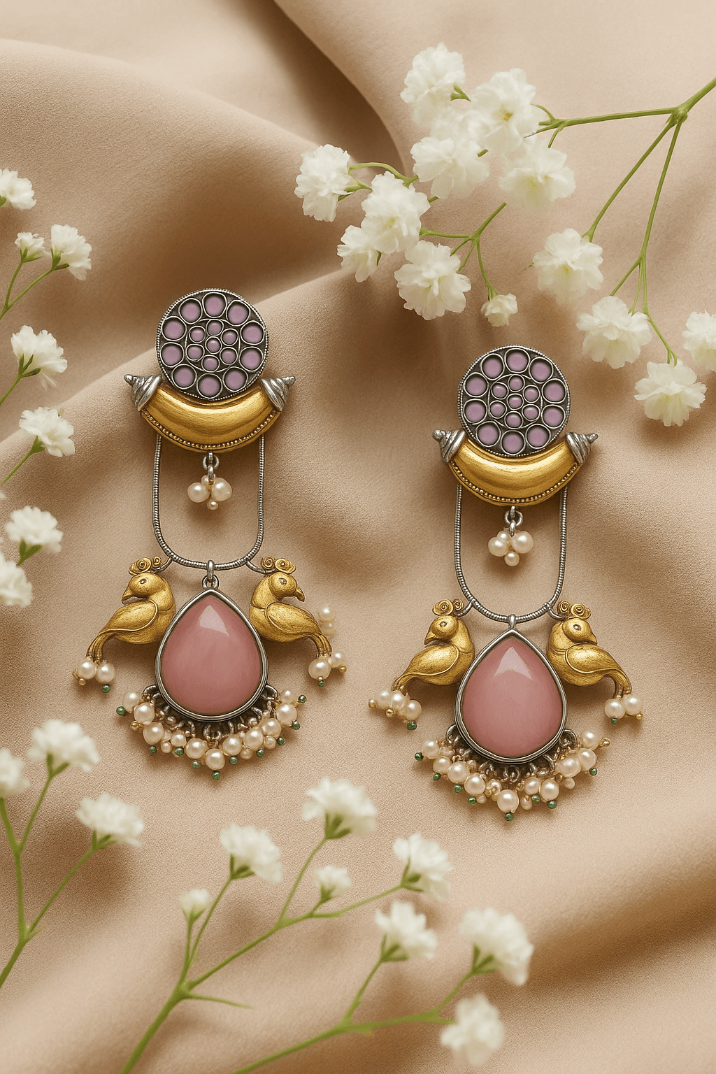 Duel toned  earring