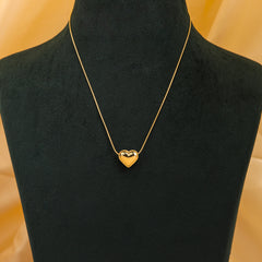 Heart Pendant Gold Necklace
