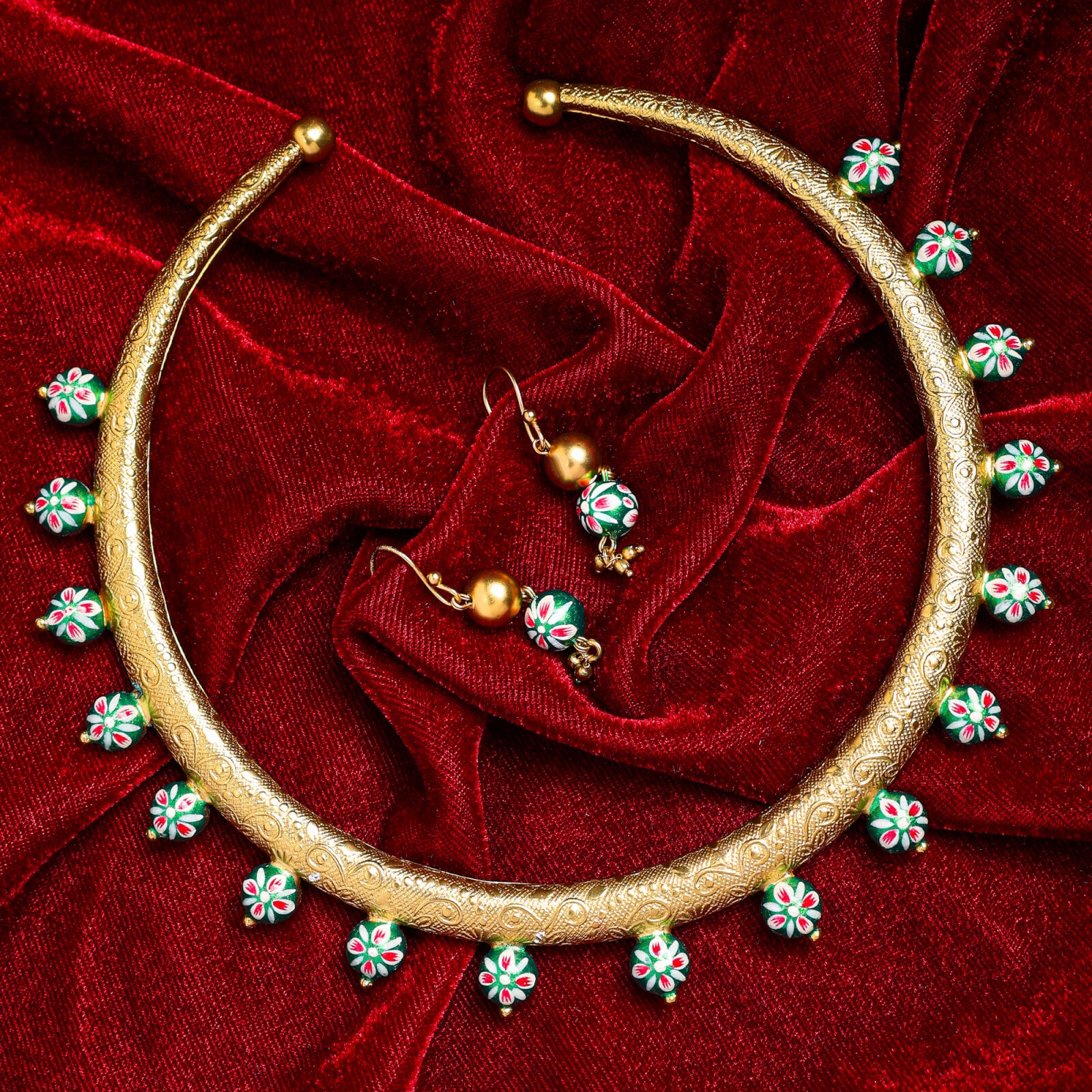Hand crafted gold Plated Hasali