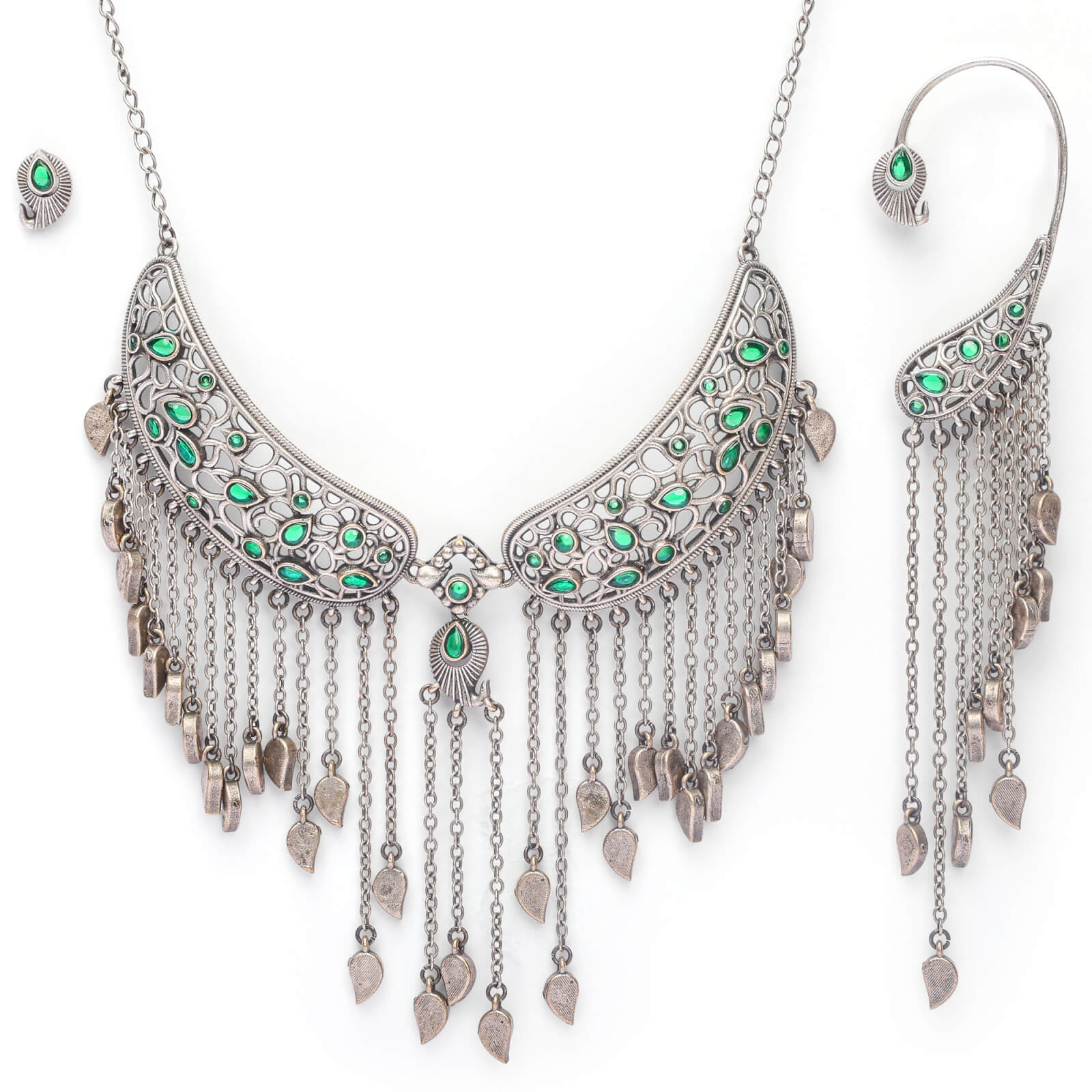 Antique In do-western Afghani Oxidized Choker